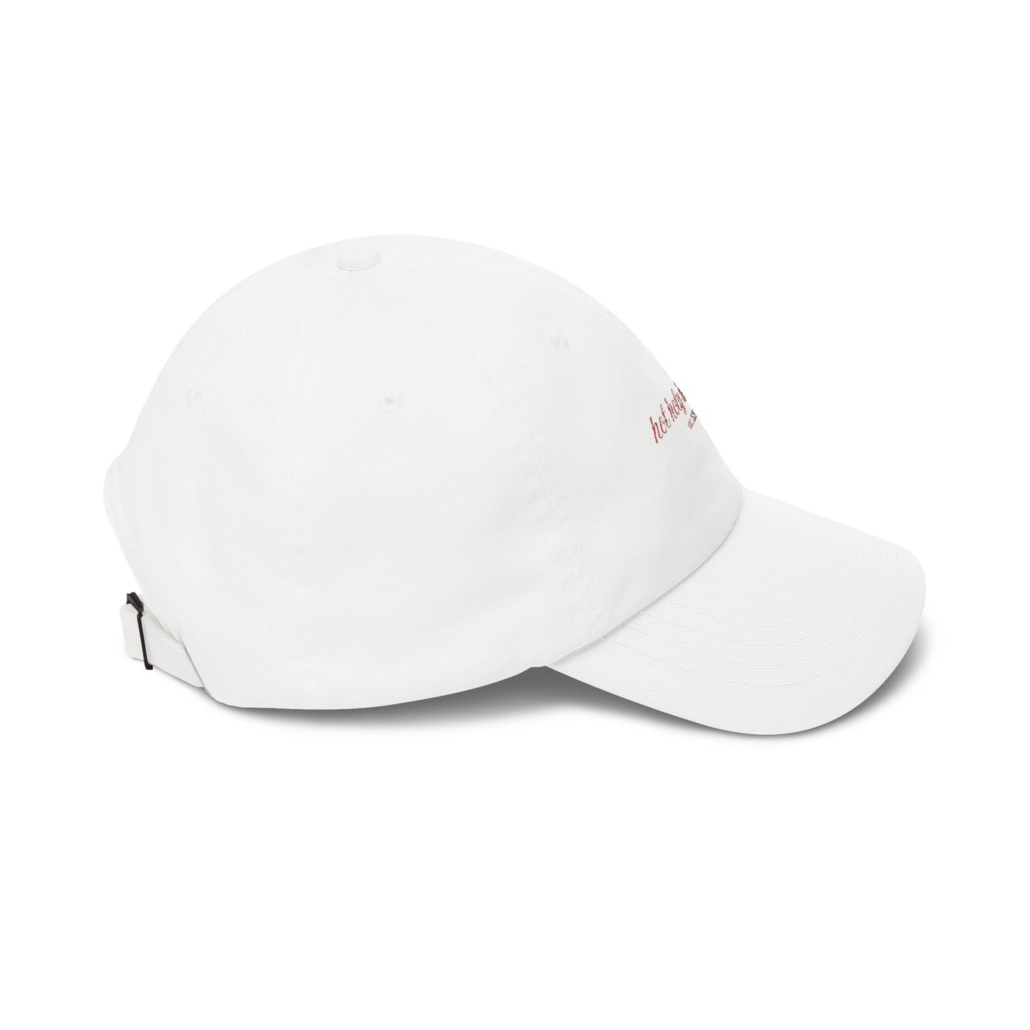 hot holy healed | embroidered hat in white