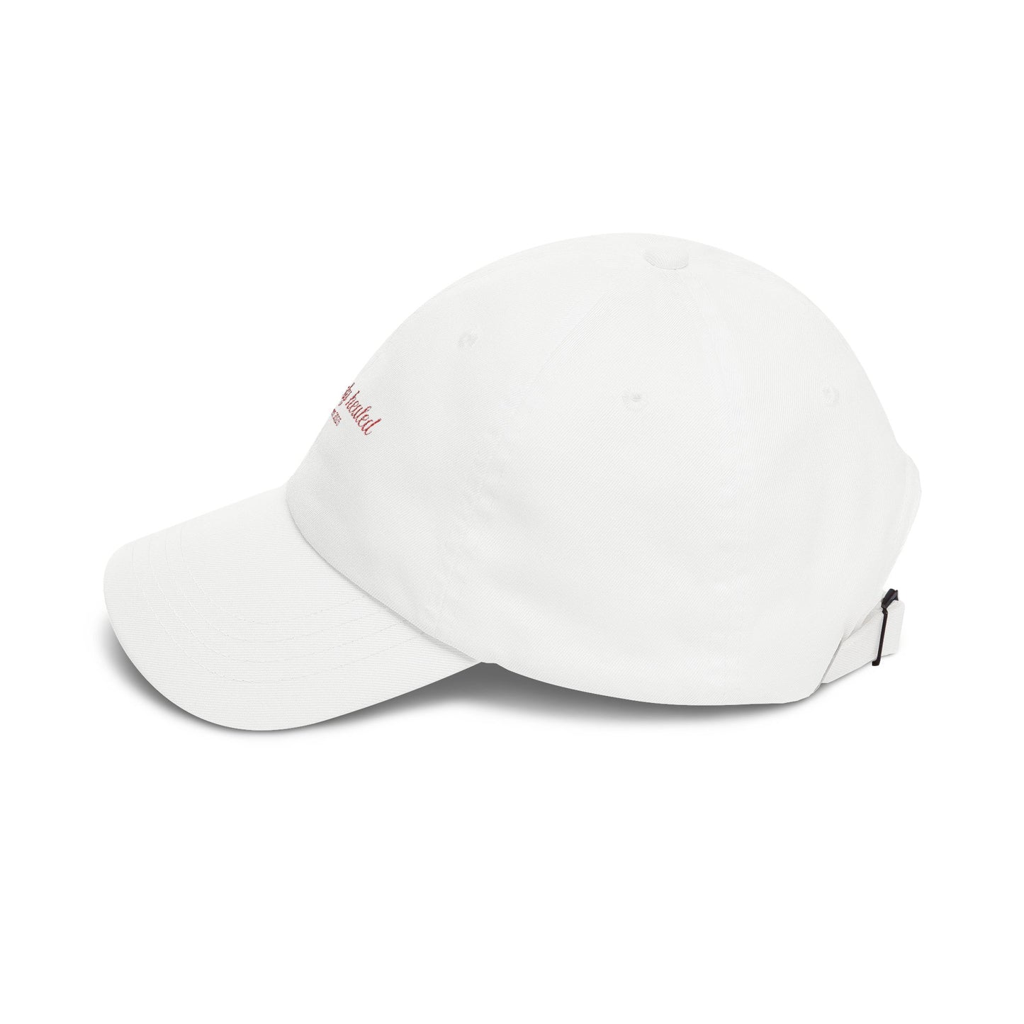 hot holy healed | embroidered hat in white