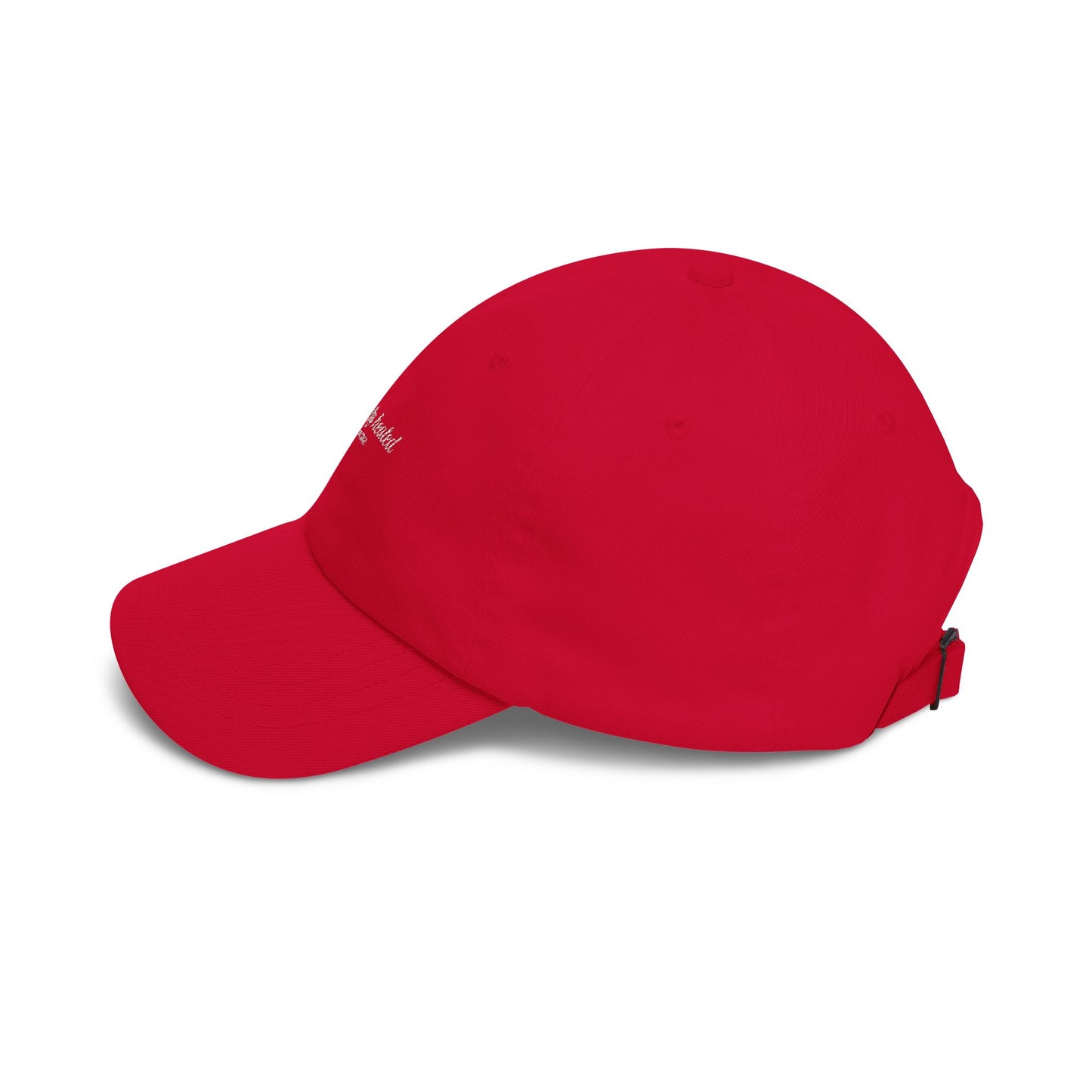 hot holy healed | embroidered hat in red
